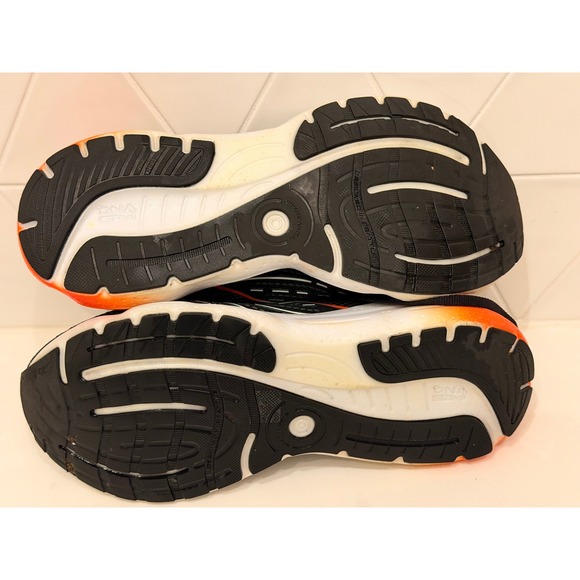 Brooks Glycerin 20 Women's Size 9.5 Black White Orange Running Shoes Excellent - Picture 4 of 5